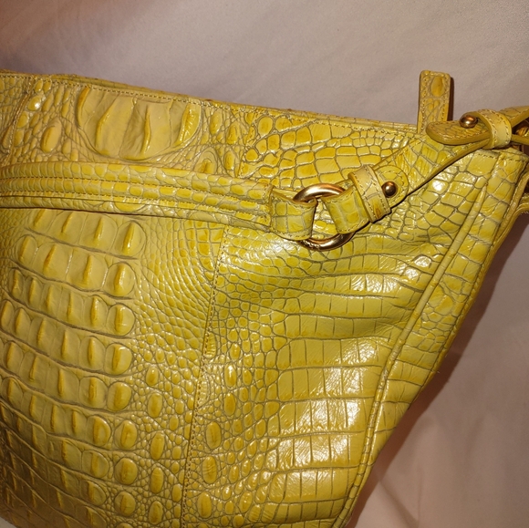Brahmin Vintage Yellow Handbag NWOT - Picture 3 of 5